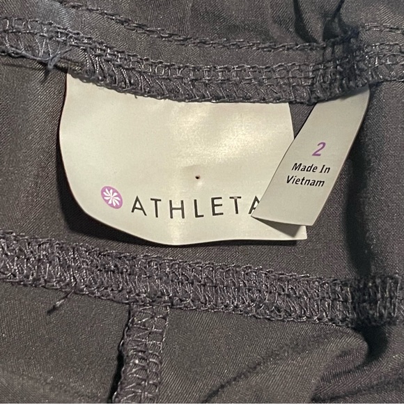 Athleta women’s casual athletic pants size 2 gray drawstring waist joggers track - Picture 3 of 6